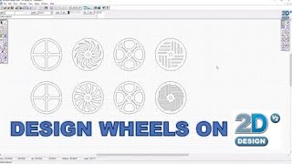 Wheel designing in Techsoft 2D Design