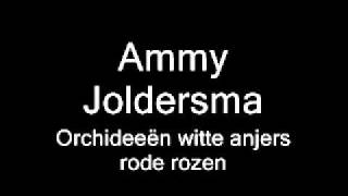 Ammy Joldersma - Orchideeën witte anjers rode rozen