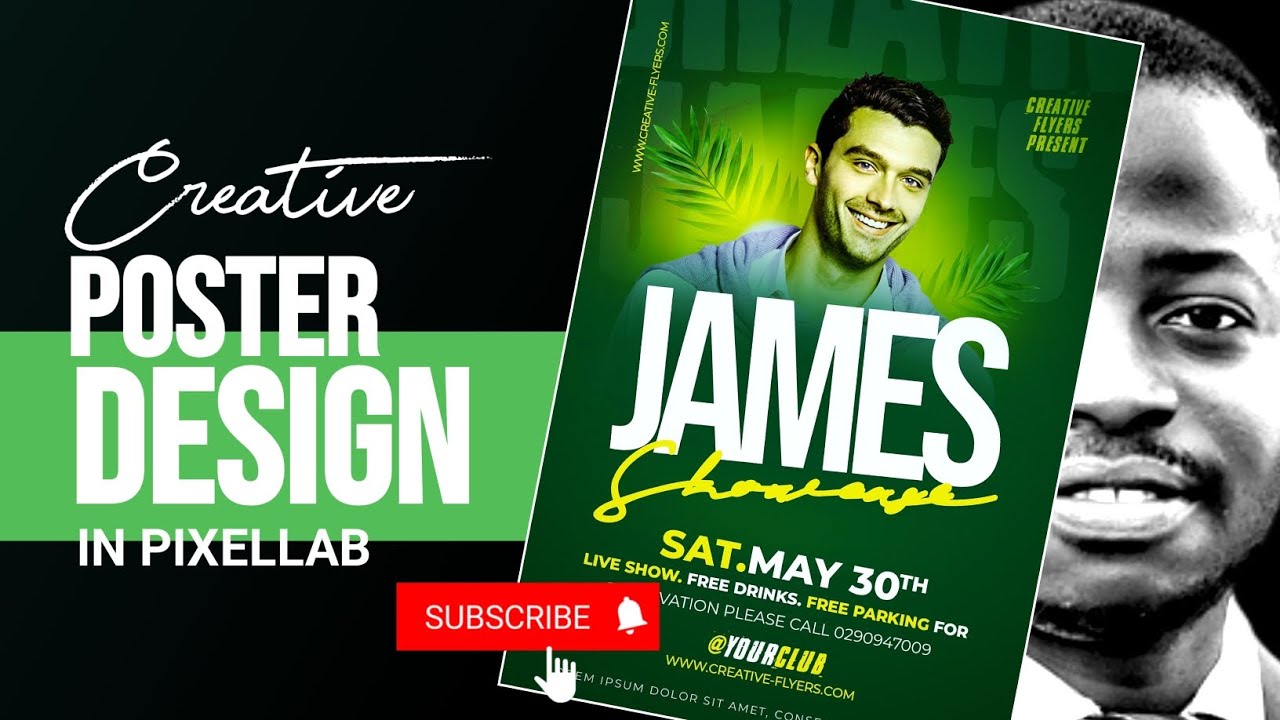 Creative Poster Design In Pixellab Youtube