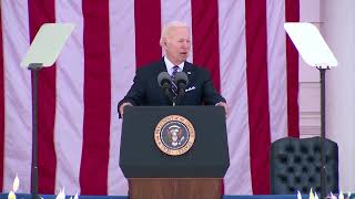 Biden highlights Ukraine's defense of democracy on Memorial Day