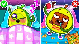 Bedtime Routine for Kids ⏰✨ || Best Kids Cartoon by Pit & Penny Stories 🥑💖
