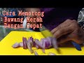 Cara iris bawang merah dengan cepat