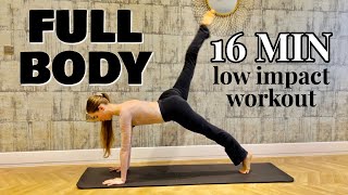 Full Body Ballet-Inspired LOW IMPACT Workout: 16 MINUTE FOLLOW-ALONG