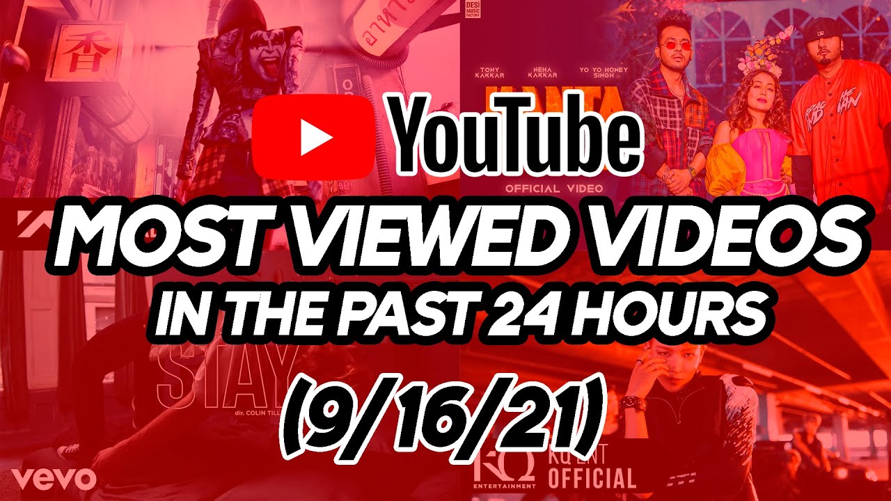 Top 10 Most Viewed Videos In The Past 24 Hours (All) - YouTube