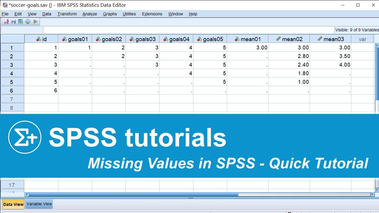 Missing Values In Spss Complete Beginners Tutorial Youtube
