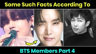 Some Such Facts According To BTS Members Part 4 😍 #shorts