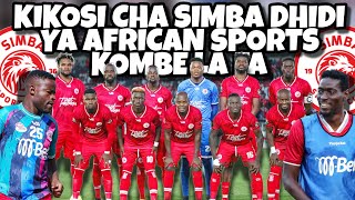 Kikosi Cha Simba Kinachoanza Leo Dhidi Ya African Sports Mechi Ya Kombe La FA 2022/2023