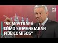 AMLO dice que mostrará cómo se manejaban los fideicomisos - En Punto