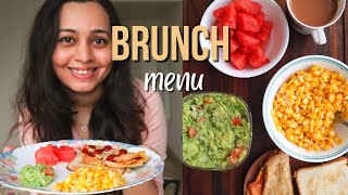 Healthy BREAKFAST menu | Weekend BRUNCH recipes (easy \u0026 delicious) 😋 🍉 🥑 🥞 🌽 ☕️