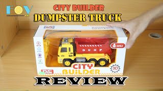 Kids toy videos: City Builder Dumpster Truck | Car toys with hot wheels Review