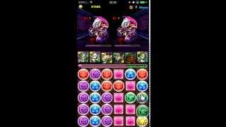 パズドラ　コインダンジョン　裏・タロス奈落穴　アテナ×究極アテナ　無課金編成 　４分クリア