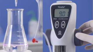 Titration with digital burette Titrette | SOMATCO سوماتكو