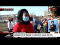 COVID-19 Pandemic | Nurses at Pelonomi Hospital in Bloemfontein stop work to protest lack of PPE