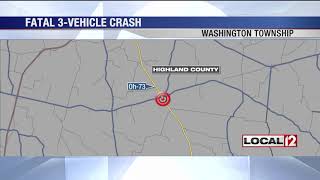 OSHP investigating 3-vehicle fatal crash in Highland County