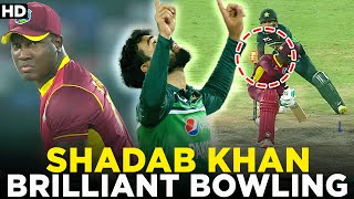Shadab Khan Brilliant Bowling | Googly Master Shadab Khan | Pakistan vs West Indies | PCB | MO2A
