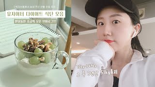 DIET VLOG🥗 한달 집에 콕 박힌 3년째 유지어터의 식단 모음 | 요거트, 도시락, 아이스크림, 미역줄기