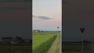 おはようございます　富山県入善町　５時５分　#朝　#北アルプス　#空　#山