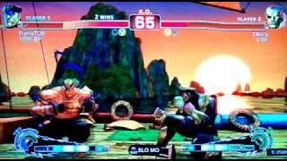 ssf4 M.Bison (PianisTQ8) vs Sagat (TAkira) - endless