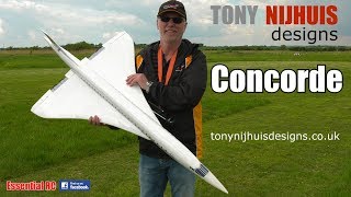 AMAZING Micro RC CONCORDE with 4 x 50mm EDF and Nose Droop: TONY NIJHUIS DESIGNS