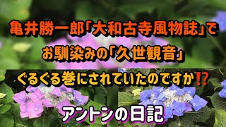 【No.73】亀井勝一郎／「大和古寺風物誌」でお馴染みの「久世観音」／ぐるぐる巻にされていたのですか⁉️