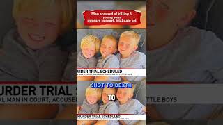 Shocking: A father shows no remorse after murdering his three boys. #truecrime #courtrooms #viral