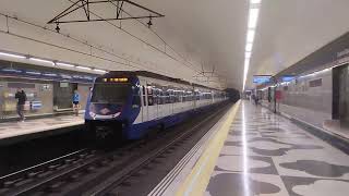 Metro de Madrid: 7400 saliendo de Concha Espina L9