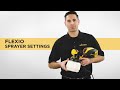 Wagner FLEXiO Paint Sprayer Settings