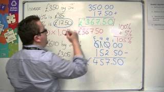 GCSE Maths from Scratch 5.07b Using a Calculator: Percentage Increase and Decrease