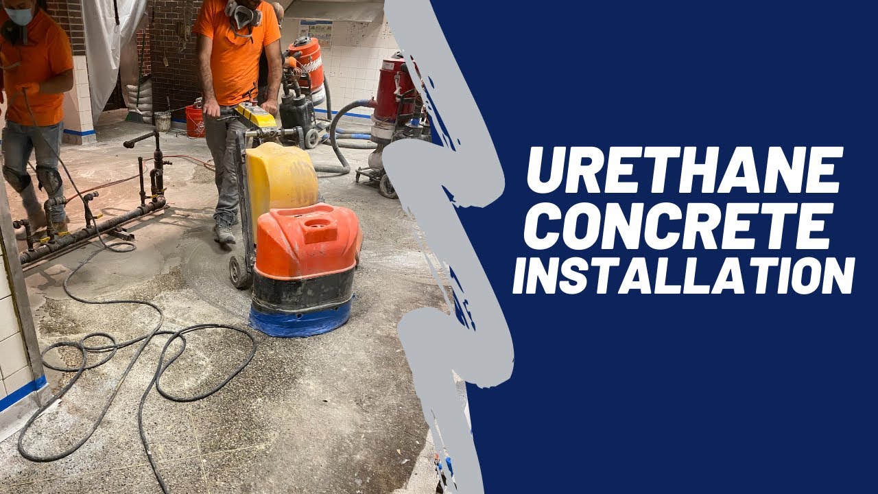 Urethane Concrete Floor Coating- COMMERCIAL KITCHEN - YouTube