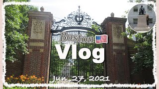 【vlog】初めてのボストン旅行〜大学巡りと街ぶらとユニークなランチ〜｜アメリカ生活｜駐在妻｜