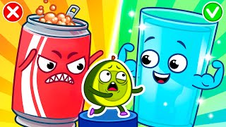 No More Sugary Drinks! Water Is The Best💧😍 Learn More Healthy Habits for Kids with Pit & Penny 🥑