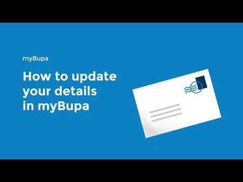 How To Update Your Contact Details On MyBupa - YouTube