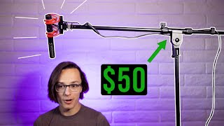 Overhead Boom Setup for $50 (Cheap Audio)