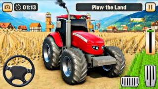 Real Farming Tractor Simulator - Wheat Plowing & Harvesting - Android Gameplay