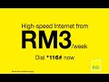 digi prepaid™ high speed internet from rm3 week