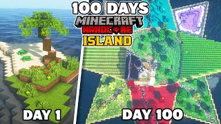 I Spent 100 DAYS on a HARDCORE SURVIVAL ISLAND In MINECRAFT 1.19