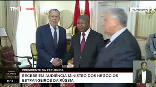 Presidente da república - Recebe em audiência ministro dos negócios estrangeiro da Rússia