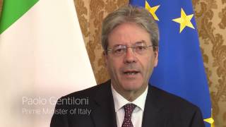 Paolo Gentiloni Congratulates 2017 Global Teacher Prize Winner