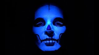 Learn to paint UV glow Skull. Halloween  and Face painting tutorial