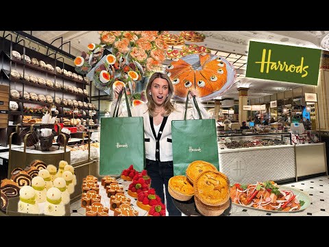 Buying My Christmas Food At Harrods! Festive Food Shop London