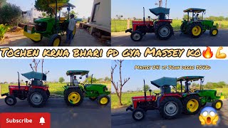 Massey 241🔥 Vs John deere 5042d 💪⚠️ Tochen Video😍//Aaj to nuksan ho jata😱👀//Thug of war⚠️/Full video