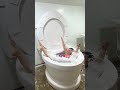 HIGHEST JUMPING and BIGGEST SPLASHING in Worlds Largest Toilet Slow Motion #shorts