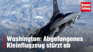 F-16-Jets im Einsatz: Washington: Abgefangenes Kleinflugzeug stürzt ab | krone.tv NEWS