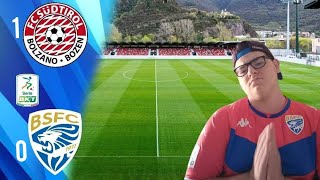 SUDTIROL-BRESCIA 1-0 SUPERSFOGO NON FATEVI VEDERE CELLINO VATTENE VIA