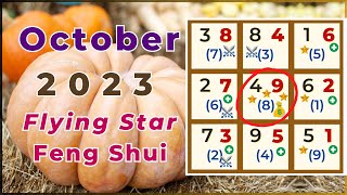 October 2023 flying star feng shui chart analysis and suggestions