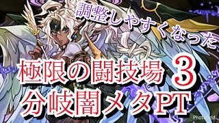 【パズドラ】極限の闘技場３（分岐闇メタPT）