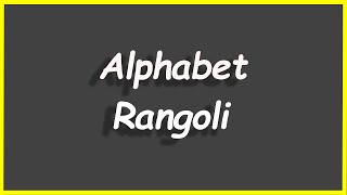 Python Programs #30: Alphabet Rangoli