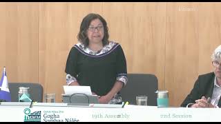 19TH ASSEMBLY, 2nd Session, DAY 154 - Dene Zhatıé / South Slavey Interpretation - 25May2023
