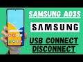 Samsung USB connect disconnect problem A03s | USB Dubbging Problem | samsung a03s usb connection