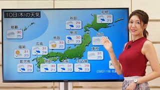 明日にかけて雷雨や突風に注意を 天気の ポイント (解説：気象予報士　#穂川果音)